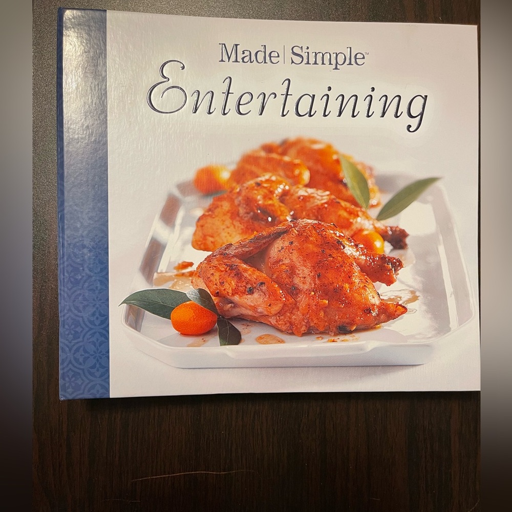 Made Simple Entertaining Hardcover spiral bound pages w/printed divided tabs 📖